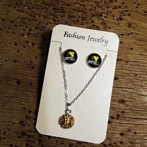 Softball Jewelry Set